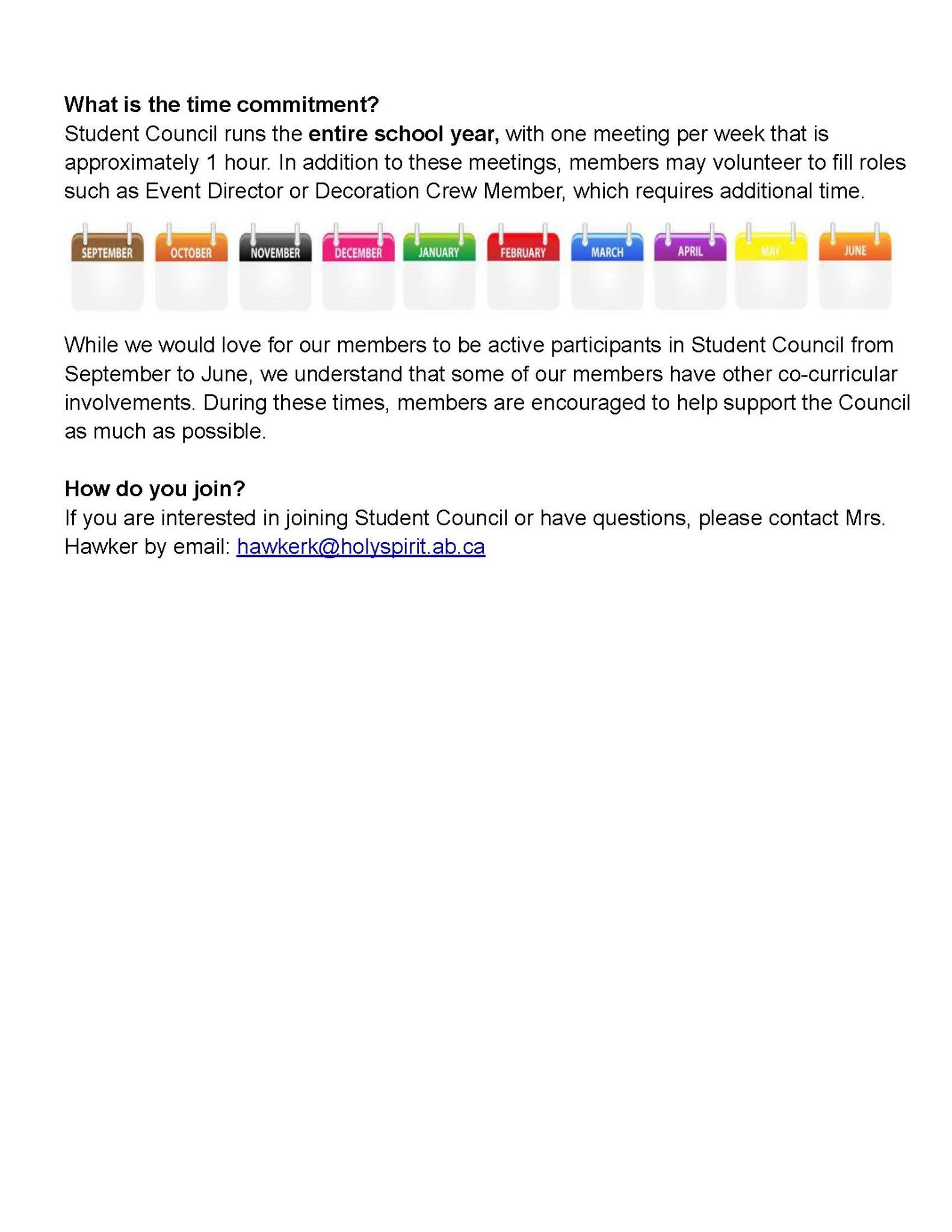 Student Council Information Booklet Page 6